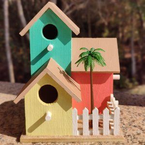 Triple condo birdhouse